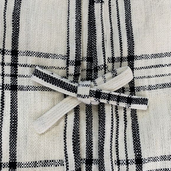 Christmas Tree Skirt Cotton Plaid Handmade 48in Elegant Tassels Decor Farmhouse - Picture 6 of 10